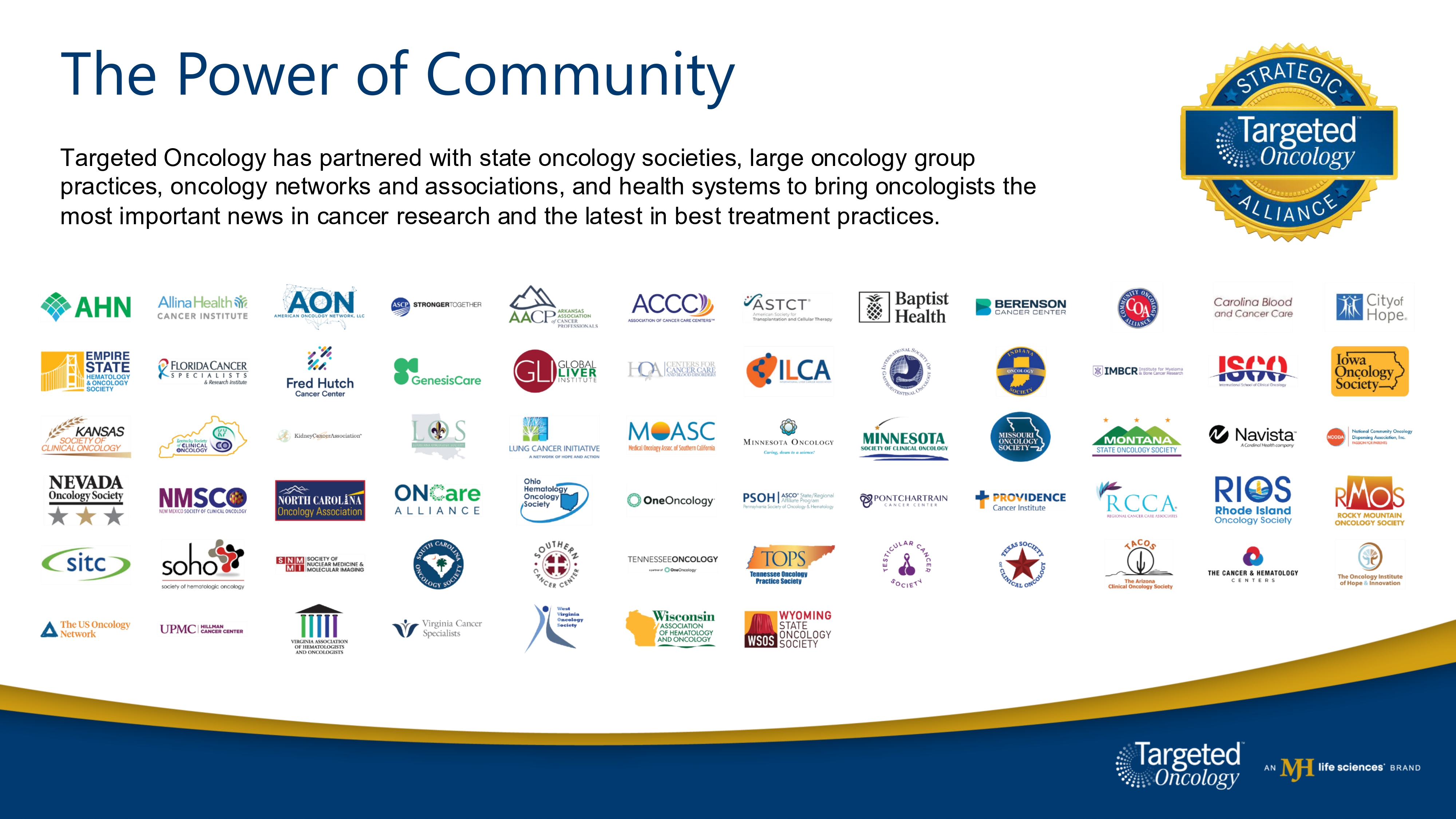 Targeted Oncology Strategic Alliance Partners